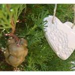 French lace heart XXL- Whit..