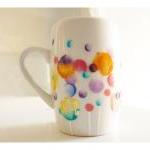 Bubble coffee cup, upcycled..