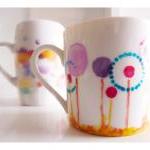 Fantasy dandelion cup, upcy..