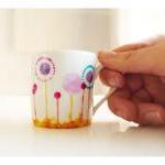 Fantasy dandelion cup, upcy..