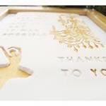 Thank you ceramic wall art...
